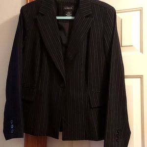George brand black striped blazer. Size 14.